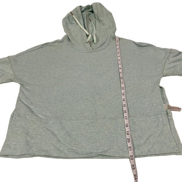 Calia by Carrie Underwood Effortless Short Sleeve Hoodie Pullover Mint Green M - Picture 9 of 9